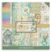 Scrapbooking 12 x12" paper pack with floral and nature-themed designs, featuring the brand Stamperia.