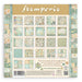 Stamperia Daisy Art 12x12 Maxi Paper Pad featuring daisy illustrations, butterflies, garden jars, and teals/yellow colors.