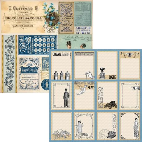 Delightful Discovery by Annette Green 12x12 inch scrapbook paper pack, 12 double-sided 250gsm sheets with 24 designs.