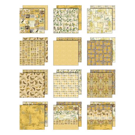 Tim Holtz Idea-Ology Palette Collection 8" X 8" - Yellow
