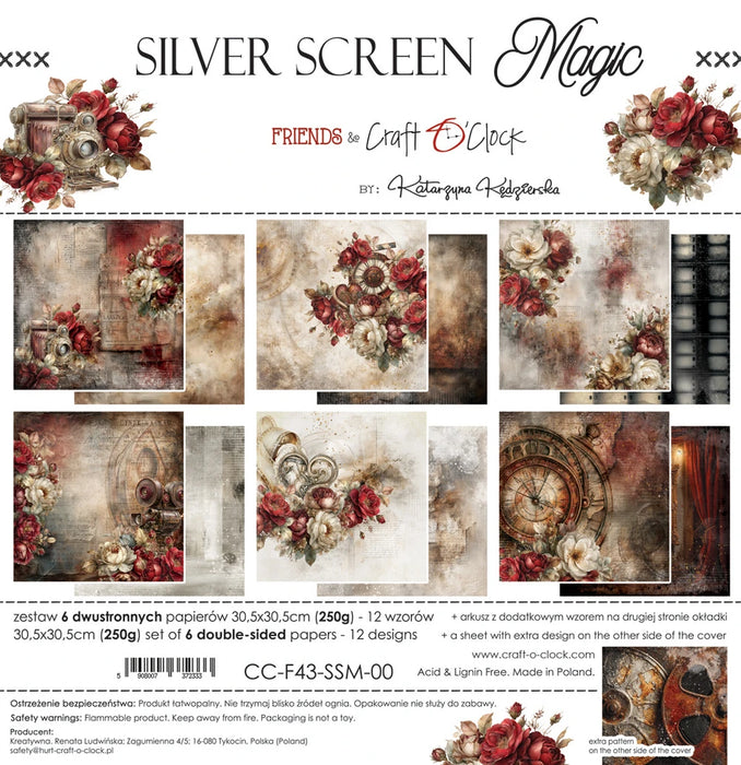 Craft O'Clock Collection 12×12" Silver Screen Magic