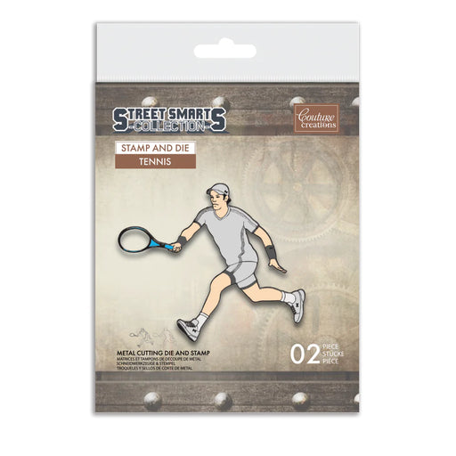Couture Creations Mini Stamp and Die Street Smarts Tennis