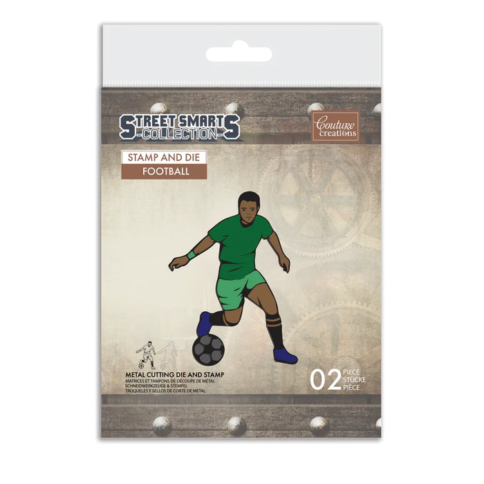 Couture Creations Mini Stamp and Die Street Smarts Football
