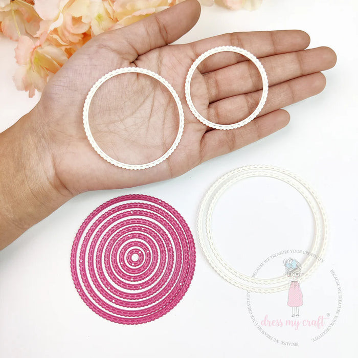 Dress My Craft - Mini Stitched Circle #1 (Set of 8)