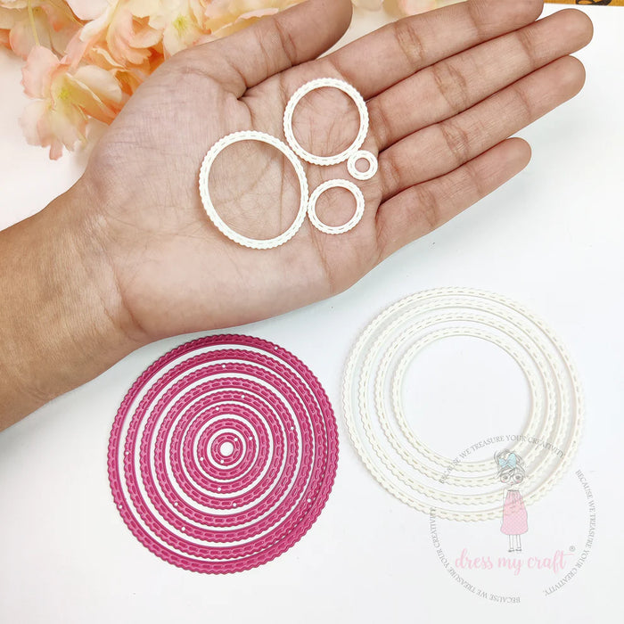 Dress My Craft - Mini Stitched Circle #1 (Set of 8)