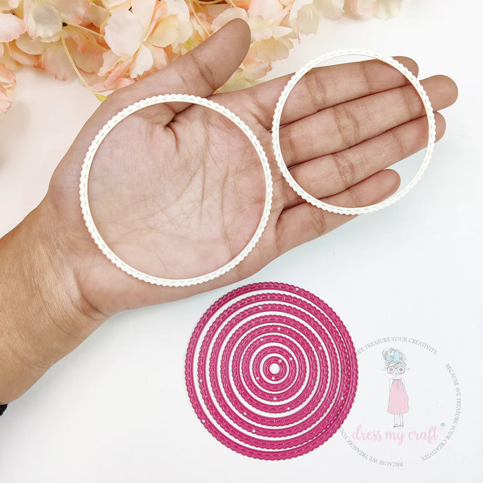 Dress My Craft - Mini Stitched Circle #1 (Set of 8)