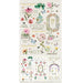 49 and Market "From the Garden" Rub-on Transfer Set featuring three 6×12 inch sheets with watercolor flowers, butterflies, and garden-themed text sentiments.