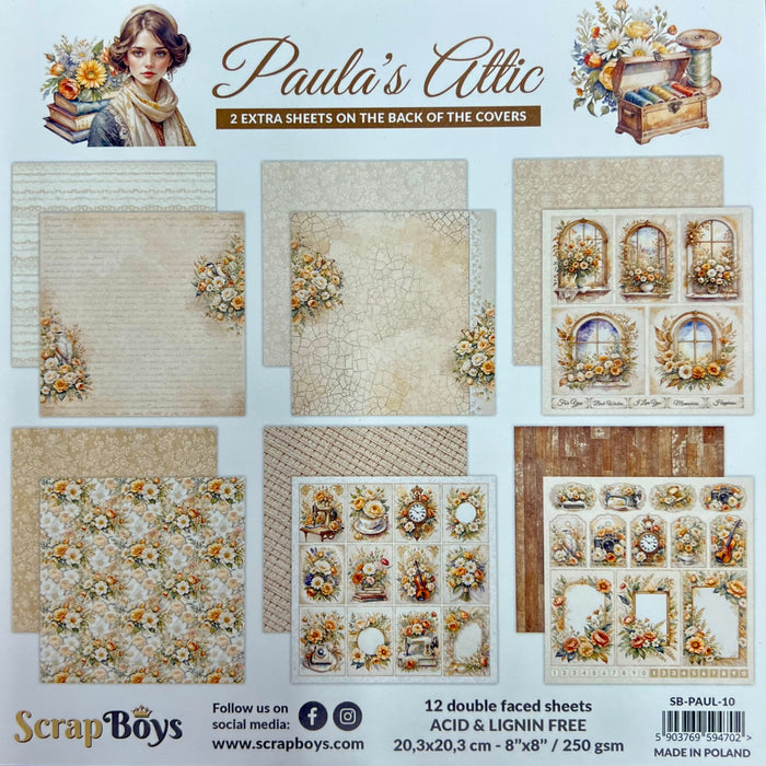 Scrapboys 8x8 Collection Pad Paula's Attic