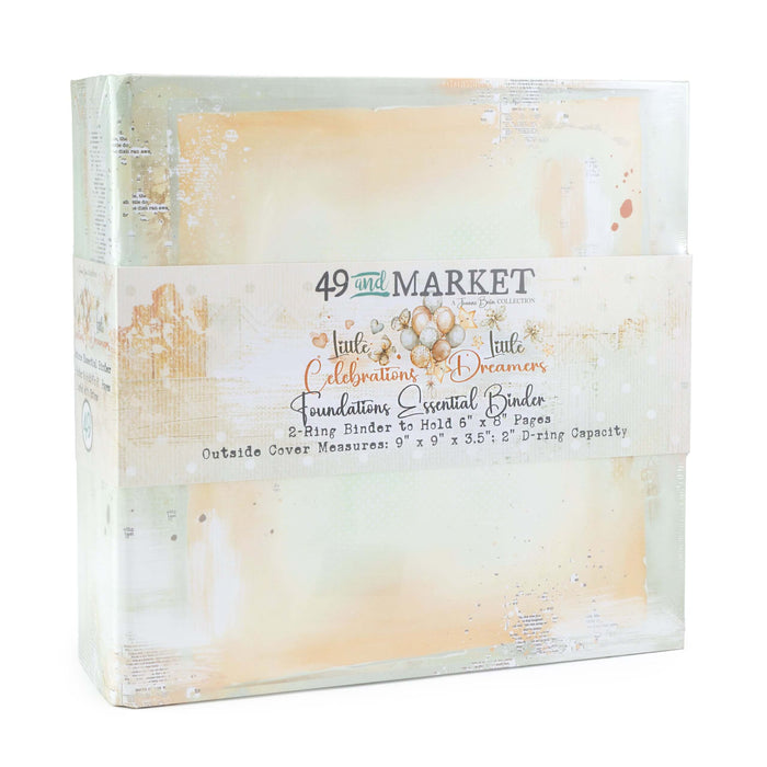 49 and Market Joanne Bain Little Dreamer and Little Celebrations Foundations Essential Binder Kit peach and cream 6x8 album.