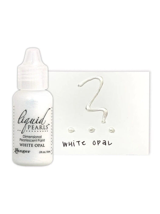 Bottle of Liquid Pearls dimensional pearl paint in White Opal colour 
