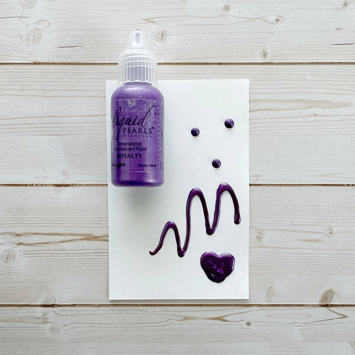 Bottle of Liquid Pearls dimensional pearl paint in Royalty colour 