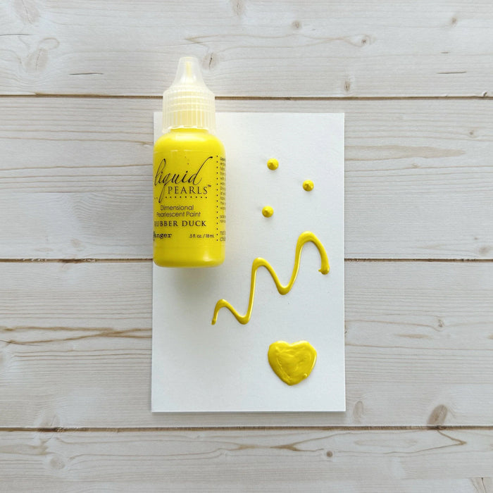 Bottle of Liquid Pearls dimensional pearl paint in Rubber Duck colour