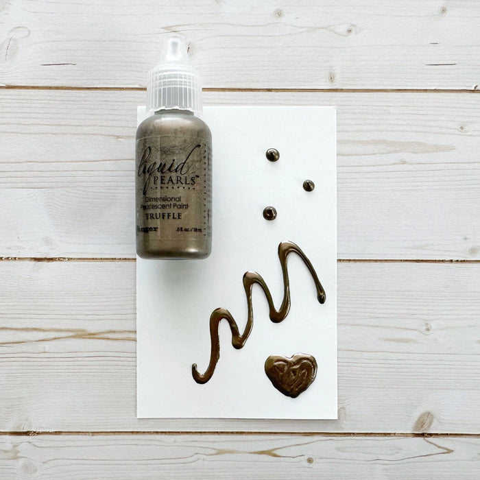 Bottle of Liquid Pearls dimensional pearl paint in Truffle colour 