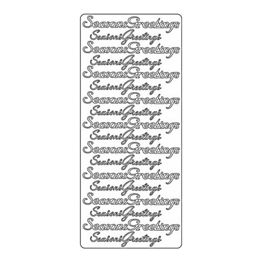 PeelCraft Seasons Greetings PC2630 Peel-off Stickers Silver