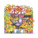 AALL & Create A7 Acrylic Stamp – Song from Torino. Colorful art piece with a bird and floral elements on a white background