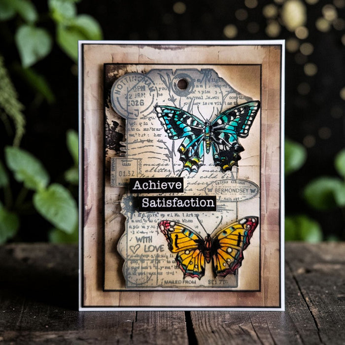 AALL & Create A7 Acrylic Stamp - TP 1448 Chrono Stamped Tag