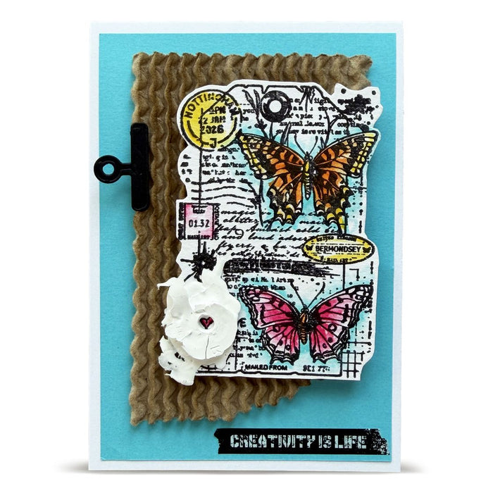 AALL & Create A7 Acrylic Stamp - TP 1448 Chrono Stamped Tag