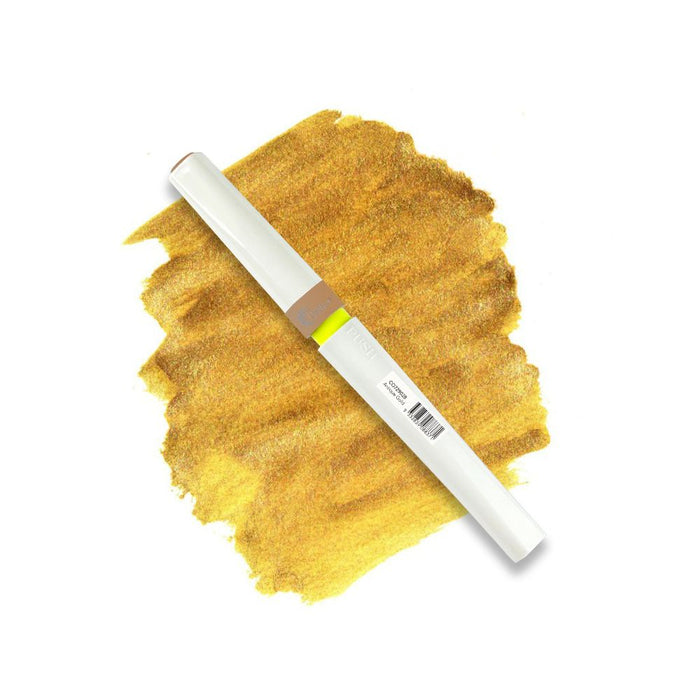 Couture Creations Winkles Glitter Brush Marker Antique Gold