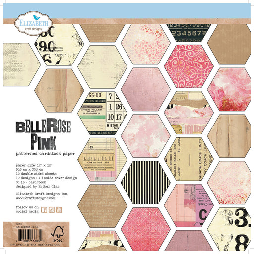 Elizabeth Crafts Paper Collection Pack Bellerose Pink