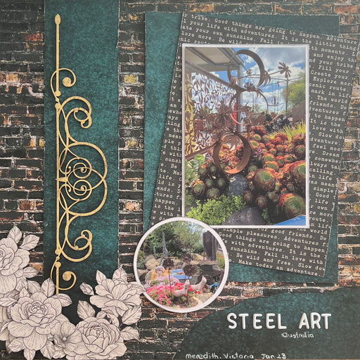 Cedar House Double Page Layout Kit.