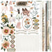 49 and Market Center Stage All-In-One Kit preview showing 12 double-sided vintage ballet and floral papers, two laser-cut cardstock sheets, and two die-cut ephemera sheets.