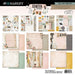 49 and Market Center Stage All-In-One Kit preview showing 12 double-sided vintage ballet and floral papers, two laser-cut cardstock sheets, and two die-cut ephemera sheets.
