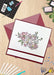 Couture Creations LetterPress Impression Stamp Just For You Floral