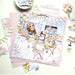 49 and Market Confetti Moments All-In-One Kit elements showing watercolor illustrations of party banners, balloons, rose bouquets, golden frames, champagne glasses, and gift boxes.