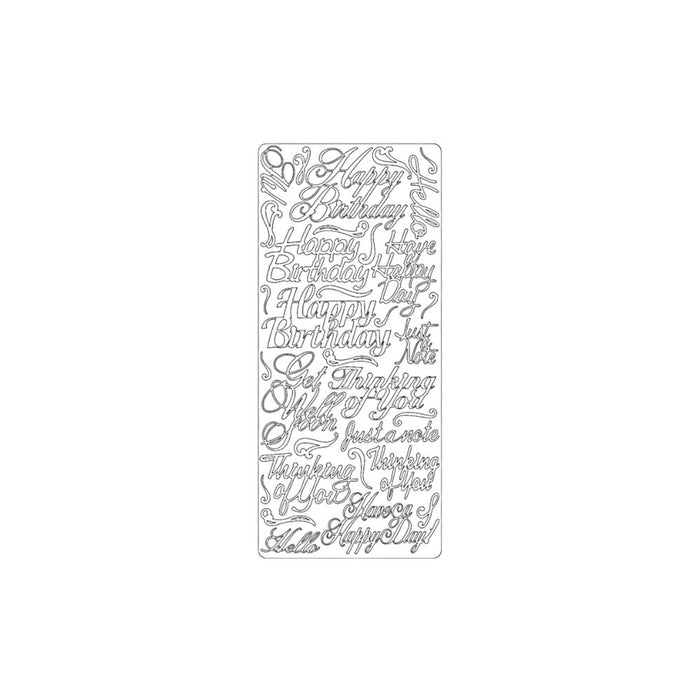 PeelCraft Happy Birthday PC2664 gold