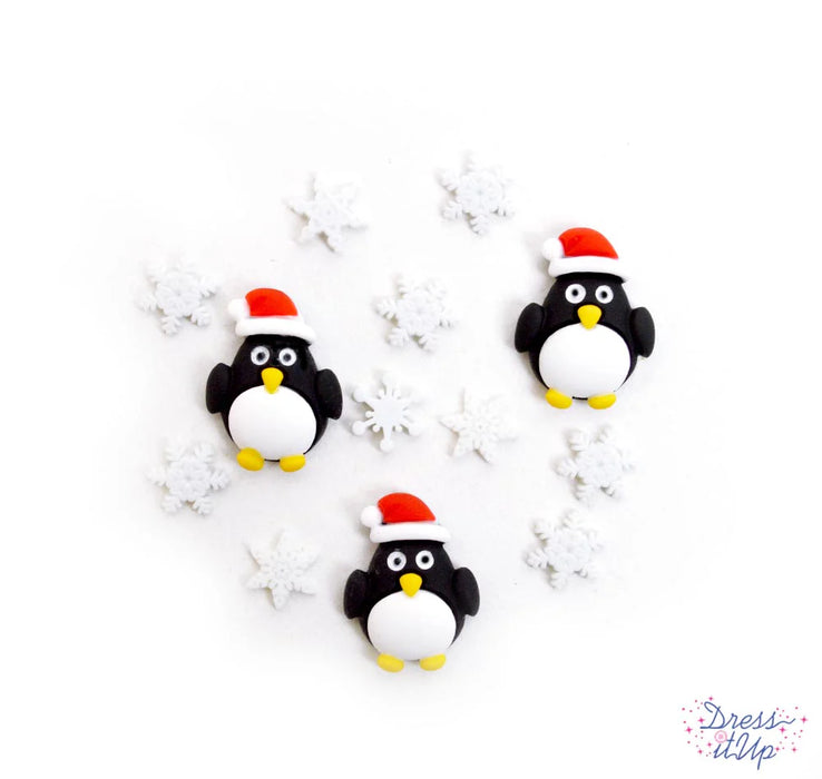 Dress It Up Buttons Holiday Penguins 11 pieces.&nbsp;