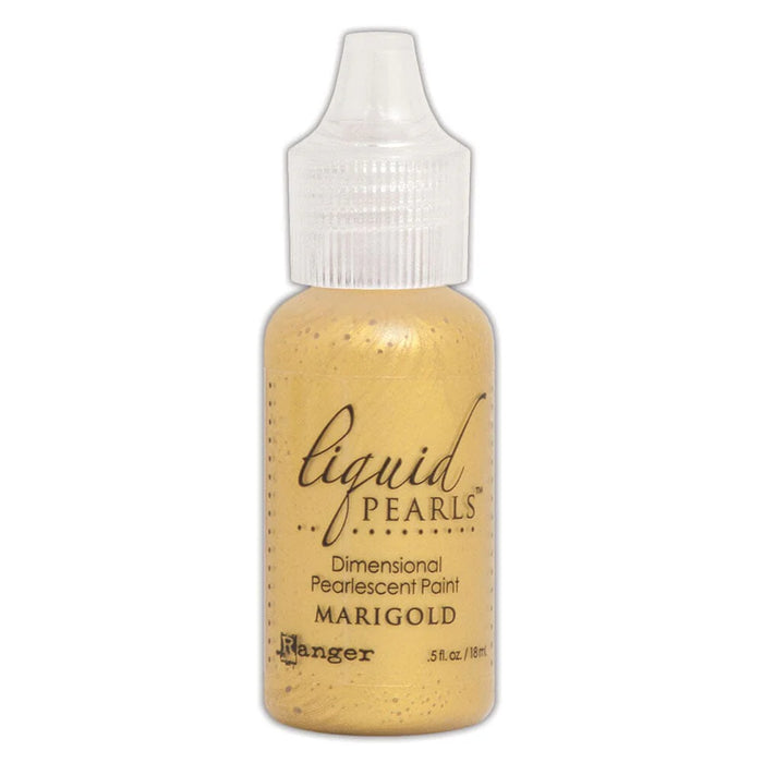 Bottle of Liquid Pearls dimensional pearl paint in Marigold colour 
