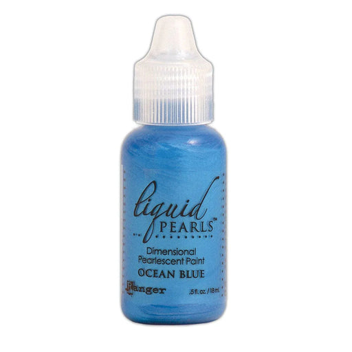 Bottle of Liquid Pearls dimensional pearl paint in Ocean Blue colour 