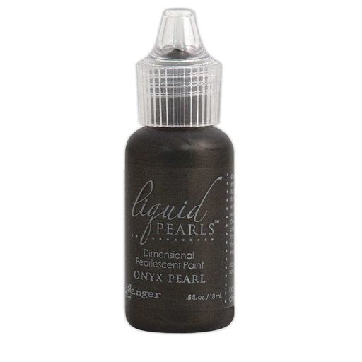 Bottle of Liquid Pearls dimensional pearl paint in Onyx Pearl colour 