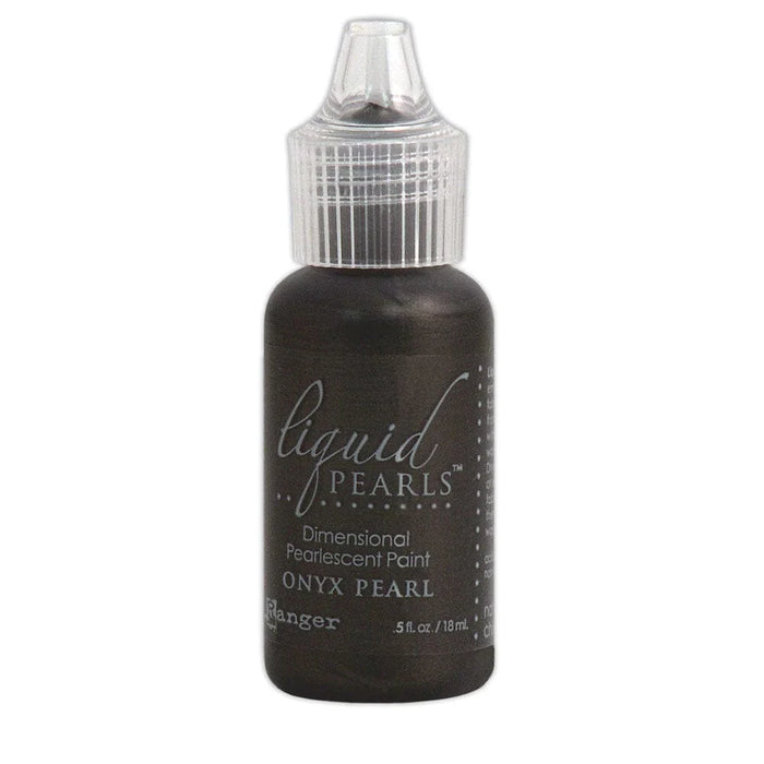 Bottle of Liquid Pearls dimensional pearl paint in Onyx Pearl colour 