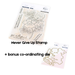 Product graphic showing the Pinkfresh Studio Never Give Up clear photopolymer stamp set alongside its matching multi-piece co-ordinating metal cutting die as a discounted clearance bundle.