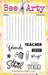 Notebook stamp designs  and text, from Schoolday Stories  from brand 'Bee Arty'.