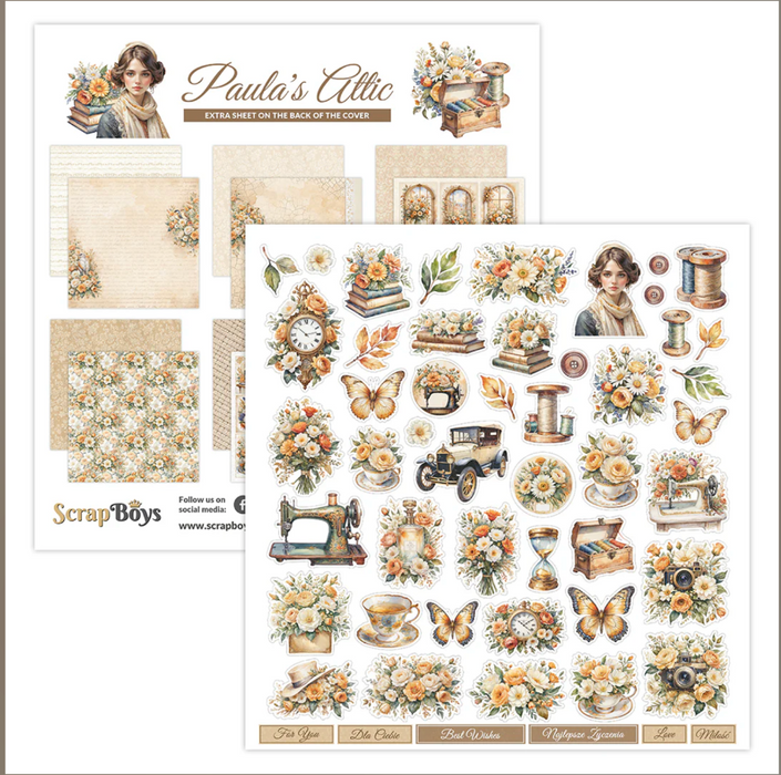 Scrapboys 12x12inch Collection Paper Pack Paula's Attic