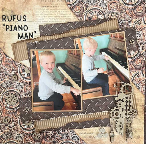Scrapboys Steampunk Journey Double Page Layout Kit.