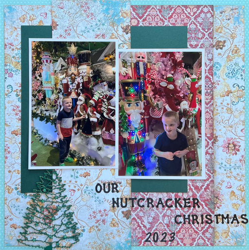 Stamperia Christmas Greetings Double Page Layout Kit.