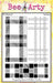 "Bee Arty Tartan Stencil - Schoolday Stories geometric pattern for cards, scrapbooking and mixed media.