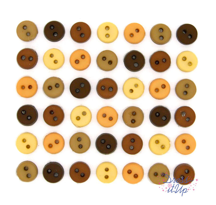 ess It Up Buttons Tiny Natural 40pieces