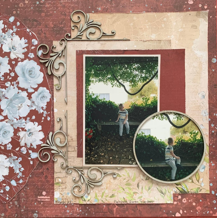 BLOOMING FRIENDSHIP DOUBLE PAGE LAYOUT KIT