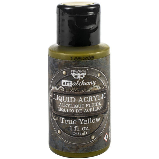 Finnabair Art Alchemy Liquid Acrylic Paint True Yellow