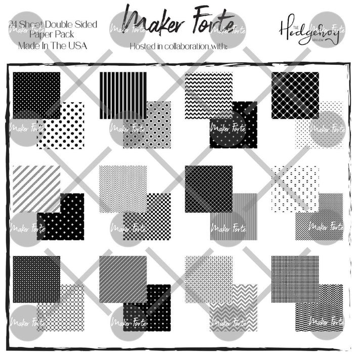 Maker Forte Happy Flowers Paper Pack 6x6" 24/Pkg
