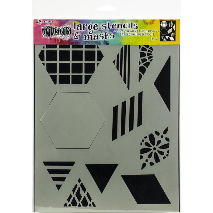 Dylusions  Large Stencil 2inch Quilt