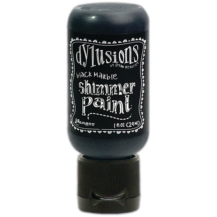 Dylusions Shimmer Acrylic Paint 1oz (29ml) Black Marble