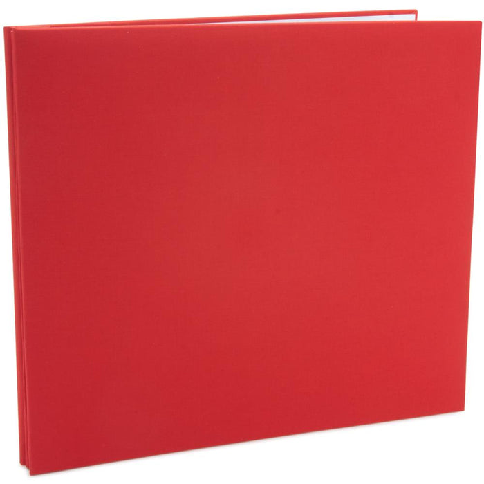 MBI Fashion Fabric Post Bound Album 12 x 12-Inch, Red
