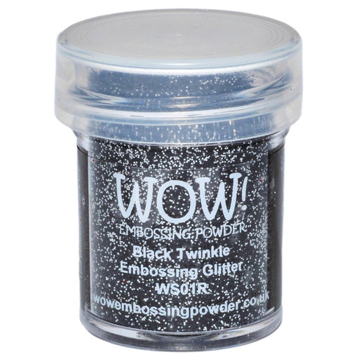 Wow! Embossing Powder Glitter Black Twinkle