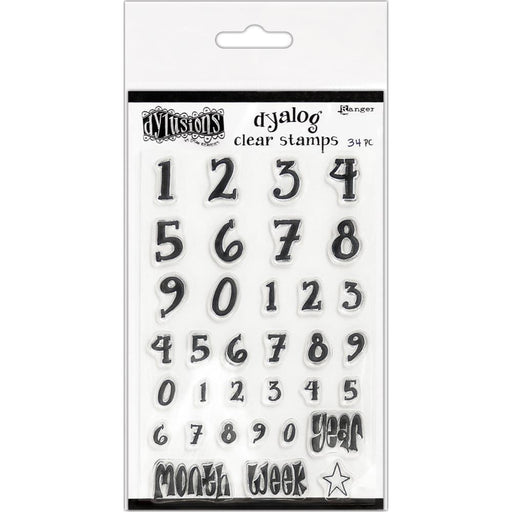 Dylusions Clear Stamps Dyalog Numerology DYB65371