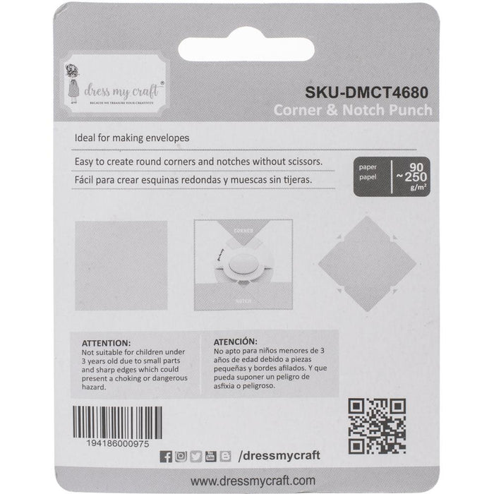 Dress My Craft 2-in-1 Corner and Notch Punch